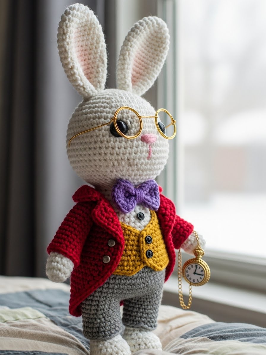 Punctual Rabbit The Punctual Rabbit Amigurumi Pattern: An Heirloom Crochet Guide ...