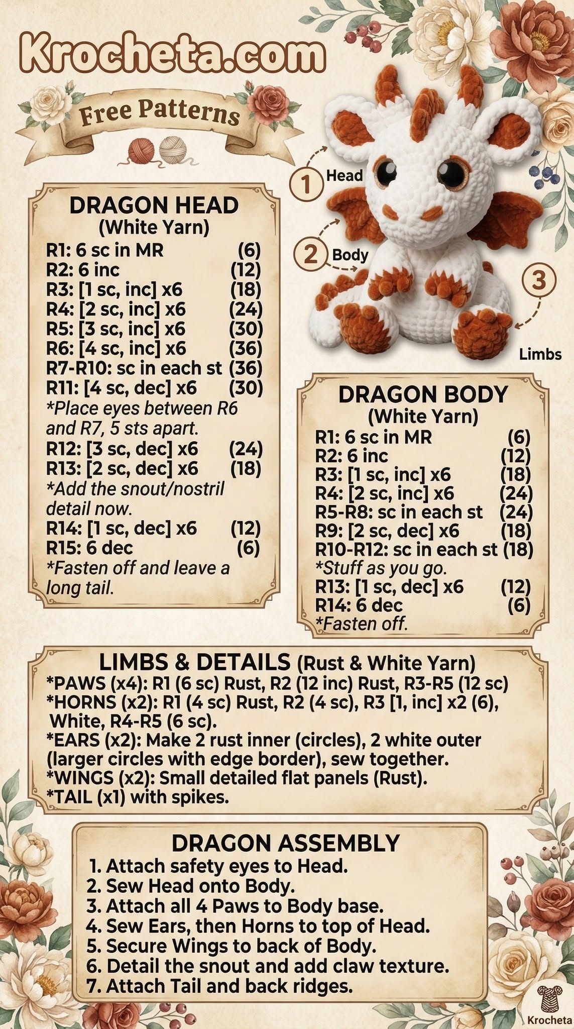 More Cute Mini Amigurumi Sheets