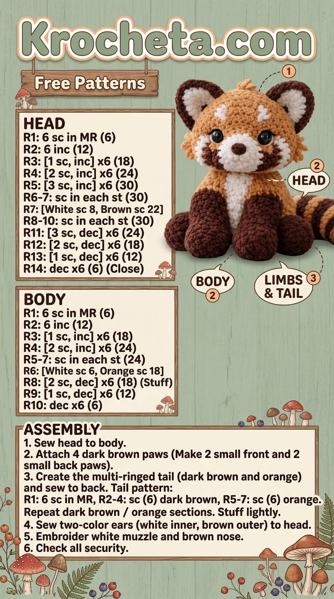 More Cute Mini Amigurumi Sheets