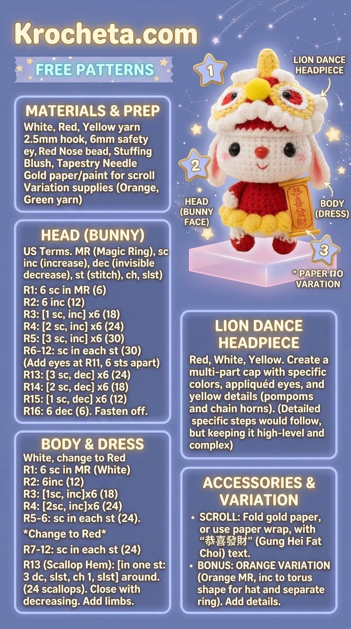 Spring Bunny with Scroll