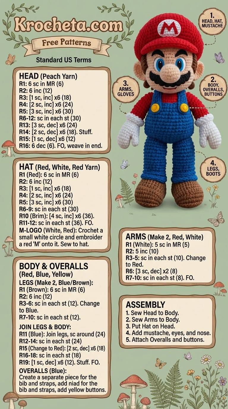 More Cute Mini Amigurumi Sheets